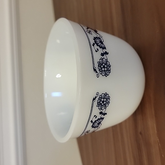 Pyrex Corelle Corning Old Town Blue Onion White Milk Glass Coffee Tea Flat Cup - Picture 3 of 15
